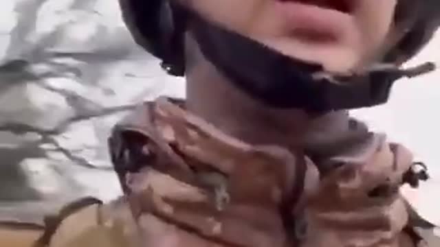 A video of a Ukrainian soldier saying "Mom, Dad, I love you. Everything will be alright."