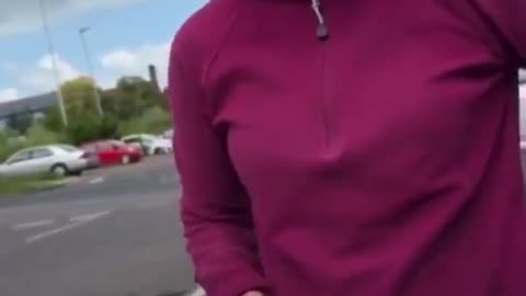 Climate Cultist Confronting A Motorist Goes Horribly Wrong For Her But She's Too Dumb To Know It