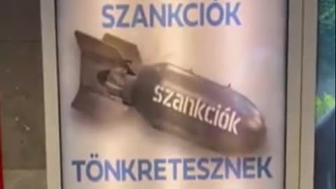 Hungary: "Brussels sanctions are destroying us" appeared in the Budapest subway