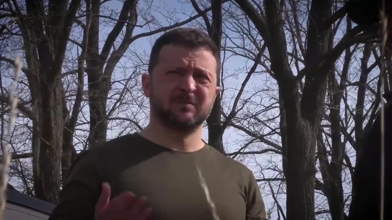 UKRAINE: Zelensky posts video of himself inspecting trench fortification!