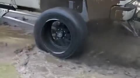 Raptor has traveled through stagnant water # tire during transportation.