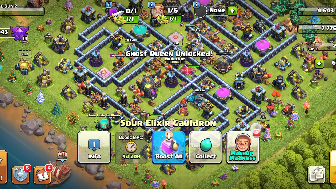 Ghost queen skin unlock, Clash of clan event