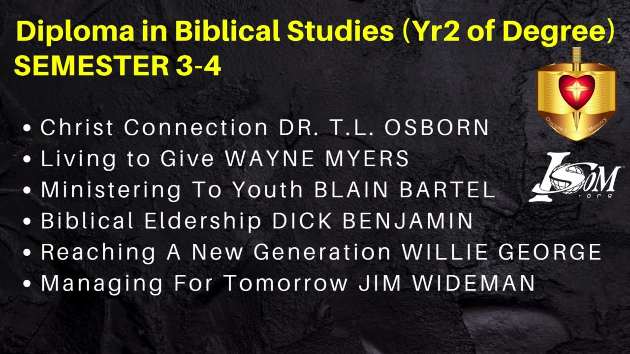 ISOM COURSE BREAKDOWN
