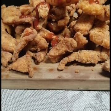 Chicken french fries