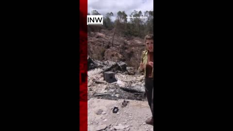 The Maui valley flattened by a 'fireball'. #Shorts #Wildfires #Maui #Hawaii