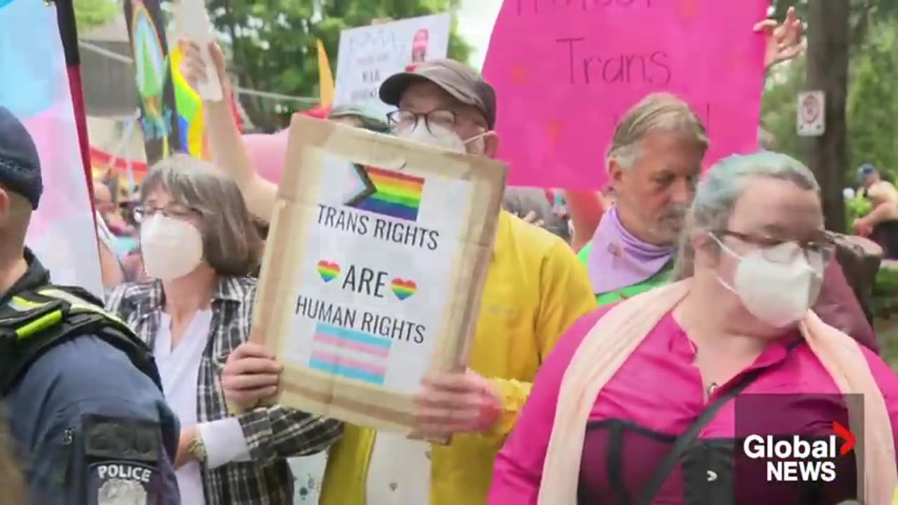 Tensions flare in Ottawa over anti-trans protests