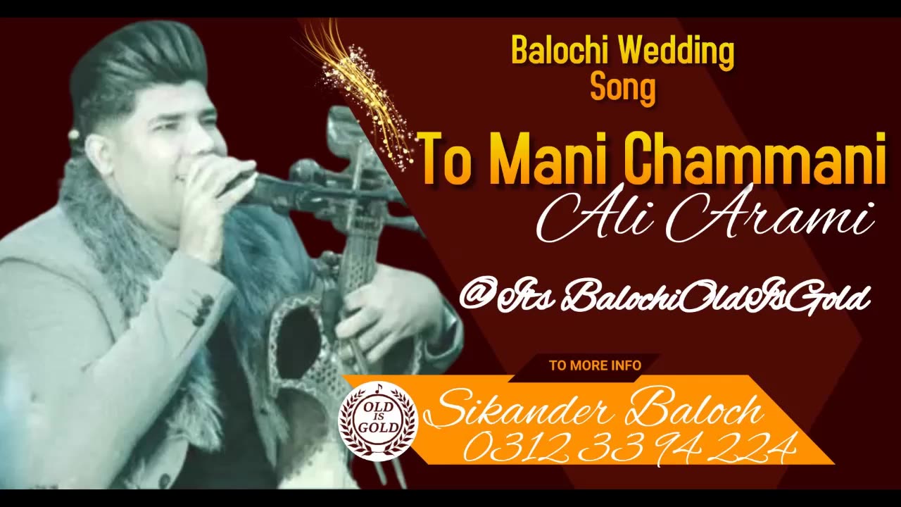 Tomani Chamani - Ali Arami - Balochi Wedding NEw Song 2023