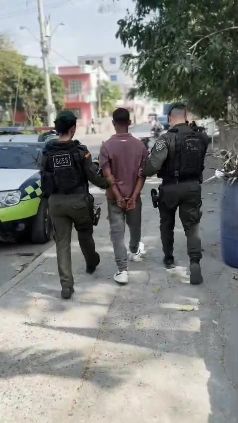 Captura de hombre armado