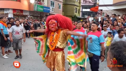 Majipa Lakhe Dance, Yenya (Indra Jatra), Hanuman Dhoka, 2080, Day 2 Part V