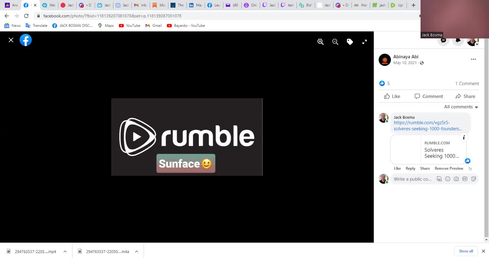Rumble.com Facebook Group