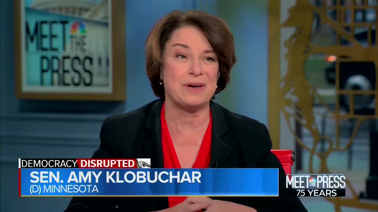 Democrat Senator Amy Klobuchar calls for more censorship on social media to silence her opposition: