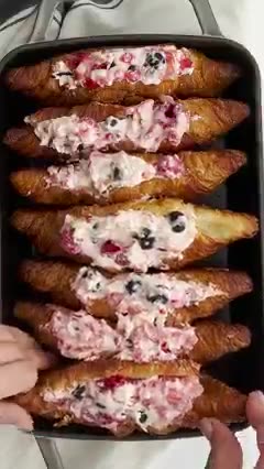Berry Stuffed Croissant French Toast
