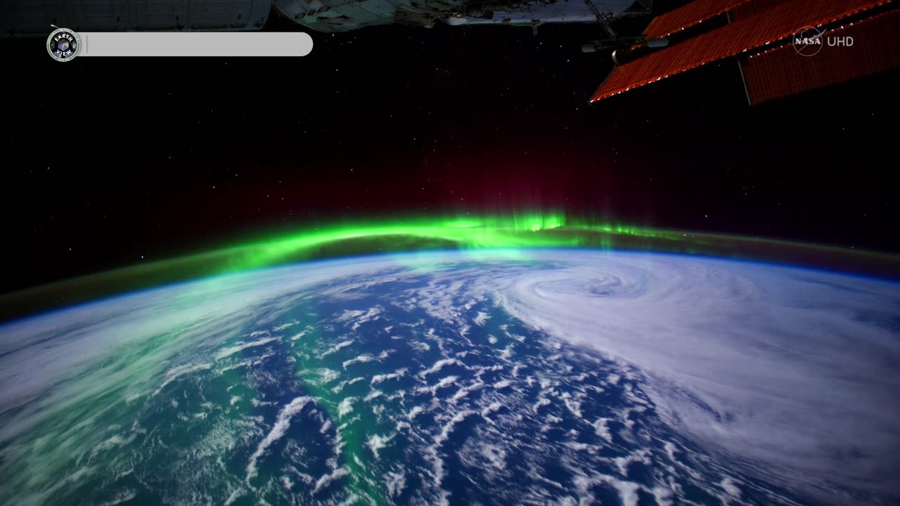 Stunning Aurora Borealis from Space in Ultra-High Definition (4K)