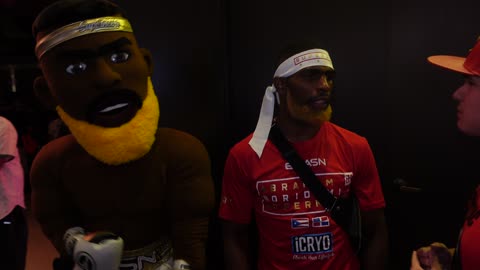 Abraham "El Super" Nova With His Mascot!!!!!