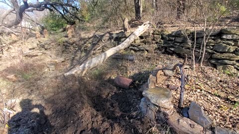 PLAYING...DIGGING/CREATING ANOTHER POND ALONG MY STREAM...