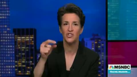 Maddow doing her fool thing...