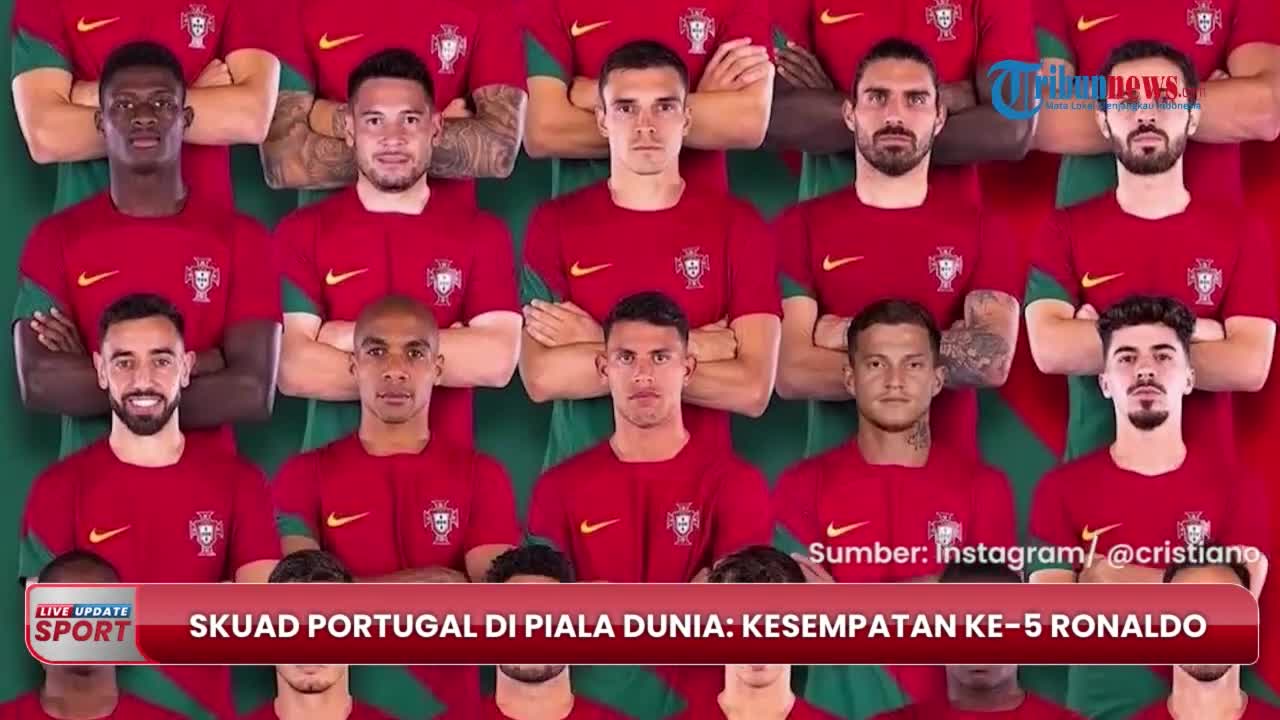 Daftar Skuad Portugal di Piala Dunia 2022: Cristiano Ronaldo Dapat Kesempatan Ke-5 dari Santos