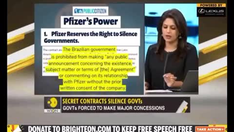 Brazil is not allowed to take any donations of the Pfizer vaccine