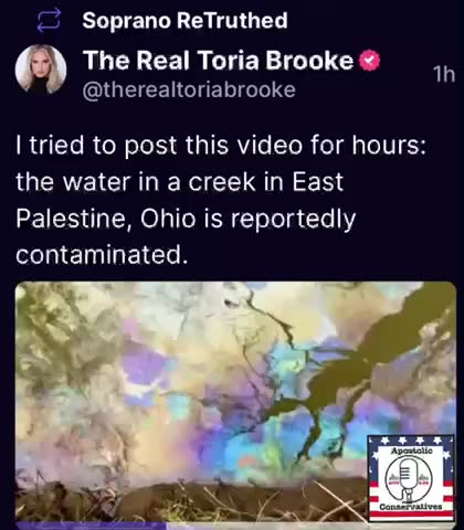 Palestine, OH are being told drink the water it’s safe