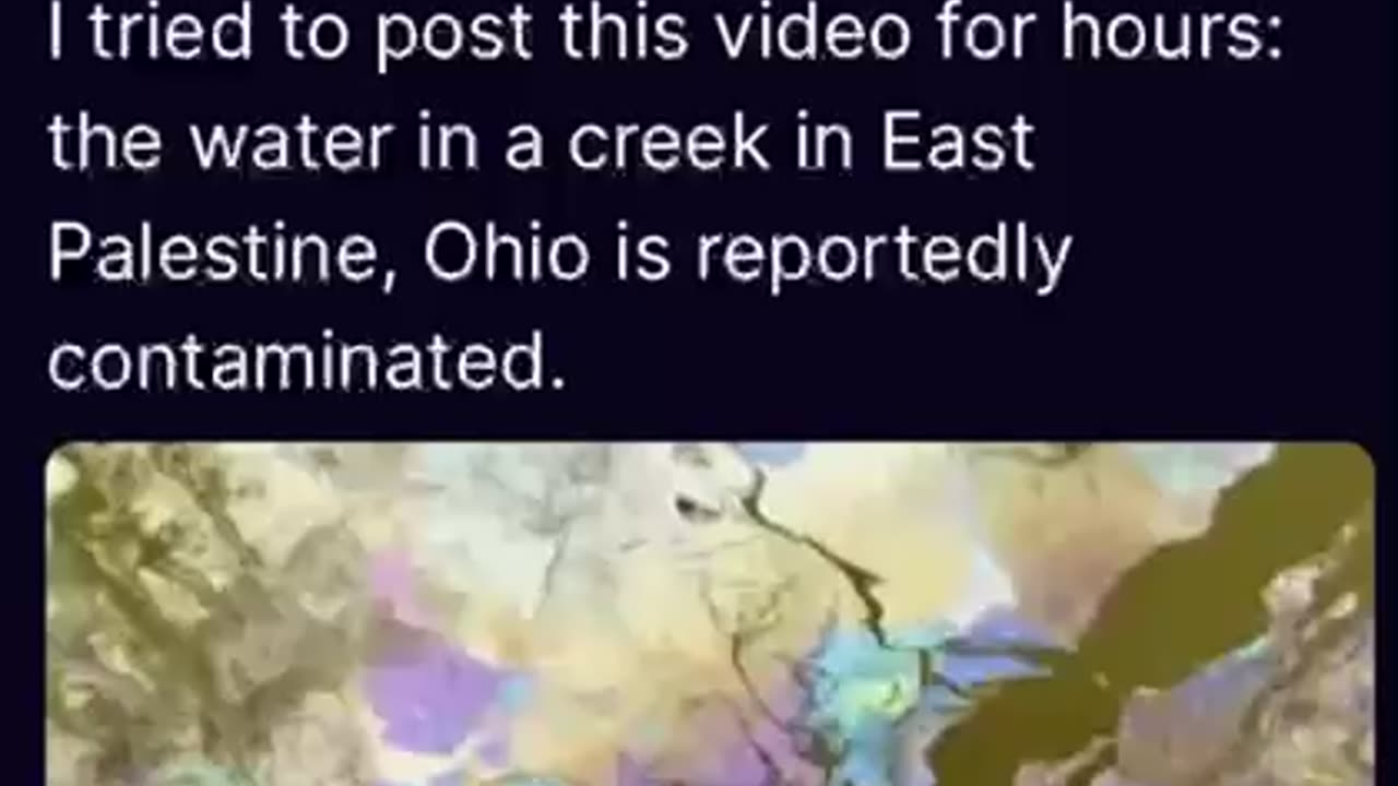 Palestine, OH are being told drink the water it’s safe