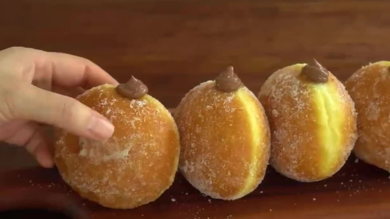 Homemade Donuts with Chocolate Filling Ingredients