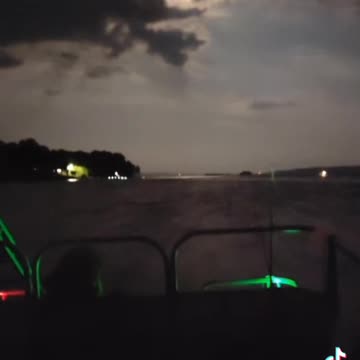 Kentucky lake at night