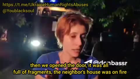 Woman talks about her thoughts on living in terror from UKraine shellings