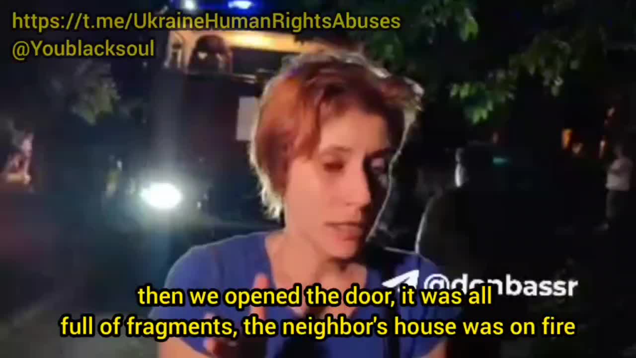 Woman talks about her thoughts on living in terror from UKraine shellings