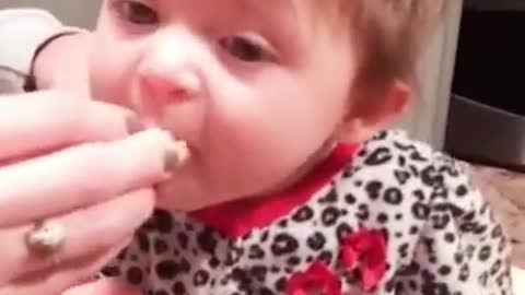 Funny Baby Videos eating fruits