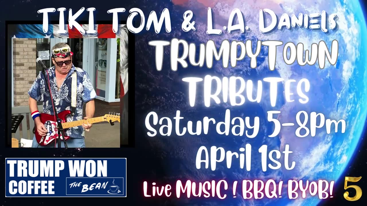 TRUMPYTOWN BIRTHDAY (MAMBO) #5 - BBQ & BYOB Flag Rally Concert.