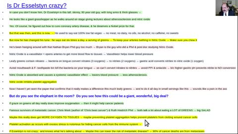 Is Dr Esselstyn crazy?