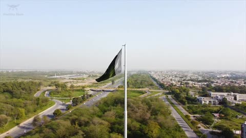 Pakistan Flag Drone Shot