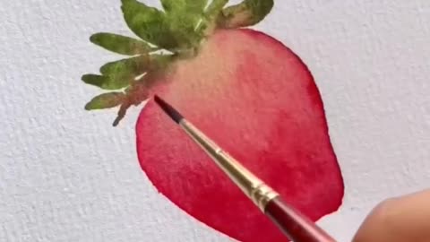 STRAWBERRY ART // PAINTING