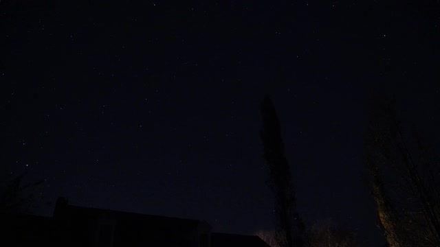 3 hour night time-lapse test