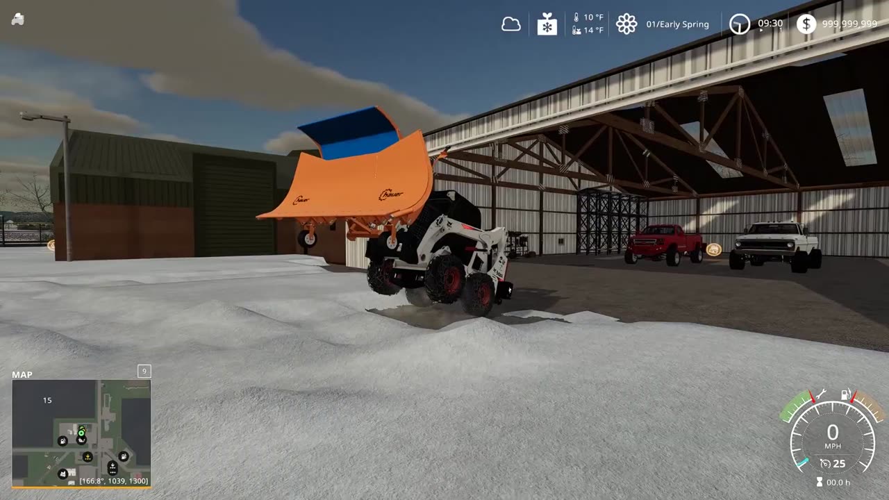 SNOW IN FARM SIM! SNOWPLOWING 2 FEET OF SNOW WITH CASE MAGNUM | FARMING SIMULATOR 2019