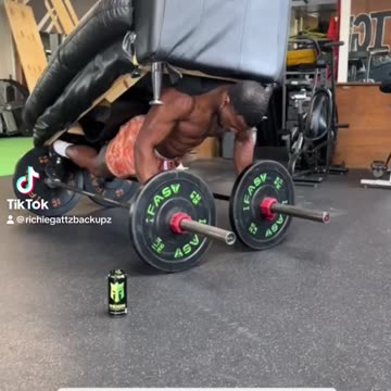 Bro took home workout to the next level