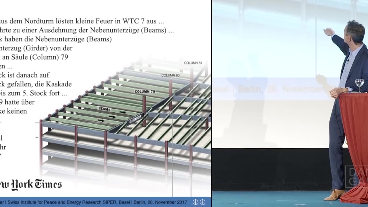 January 23, 2024...🇩🇪 🇦🇹 🇨🇭...Dr． Daniele Ganser： WTC7： Feuer oder Sprengung？ (Berlin 28．11．2017)