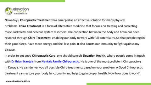 How Can Chiropractic Treatment Restore Your Body Functionality?