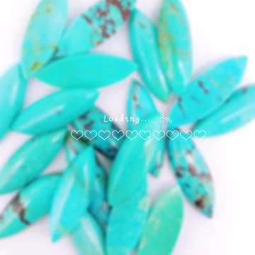 Natural turquoise 7*21mm Mariquesa cabochon beautiful blue stone for Jewelry05