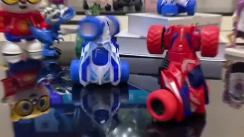 Pull Back Cars Monster Truck Turnable Head Vehicles 360