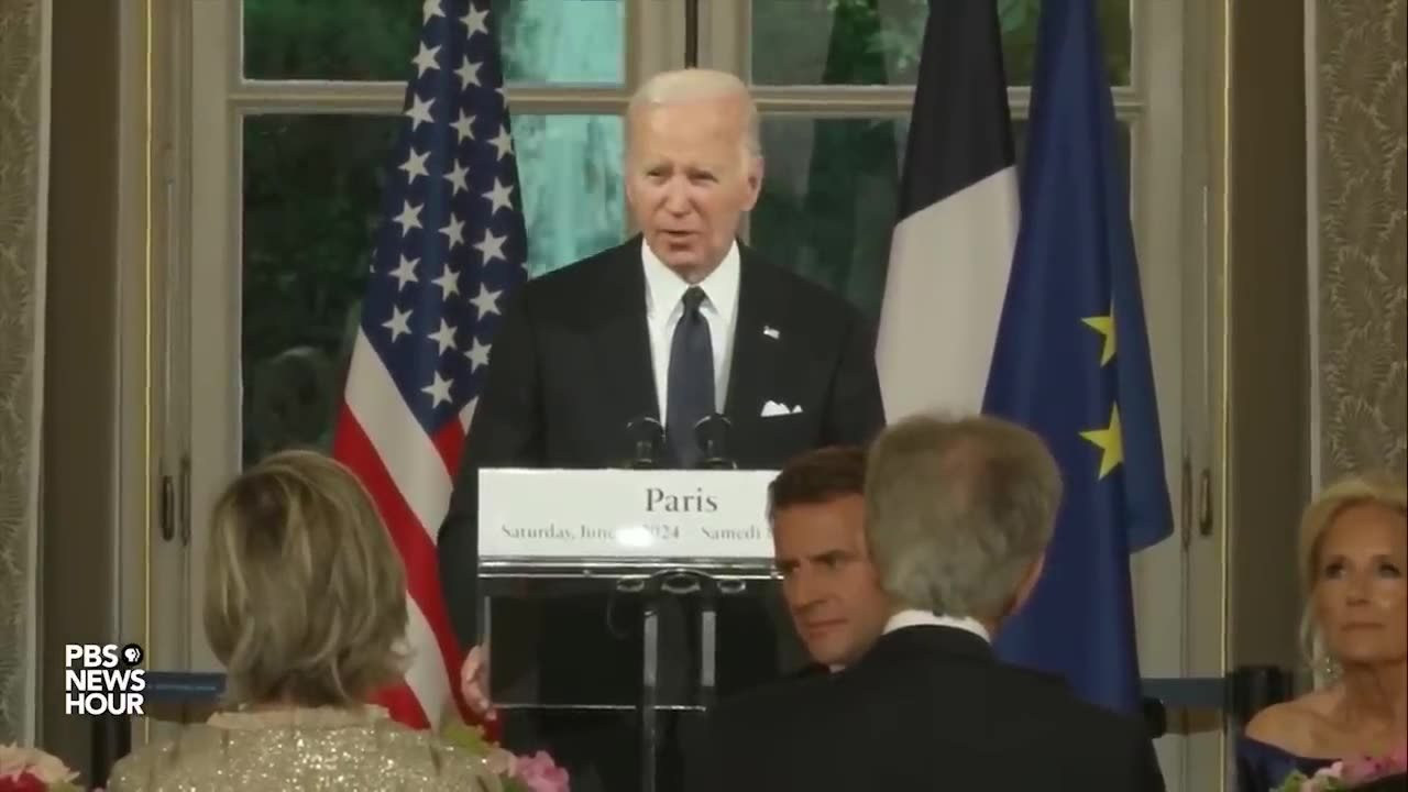 WATCH: Biden delivers remarks at state dinner at Élysée Palace in Paris, France