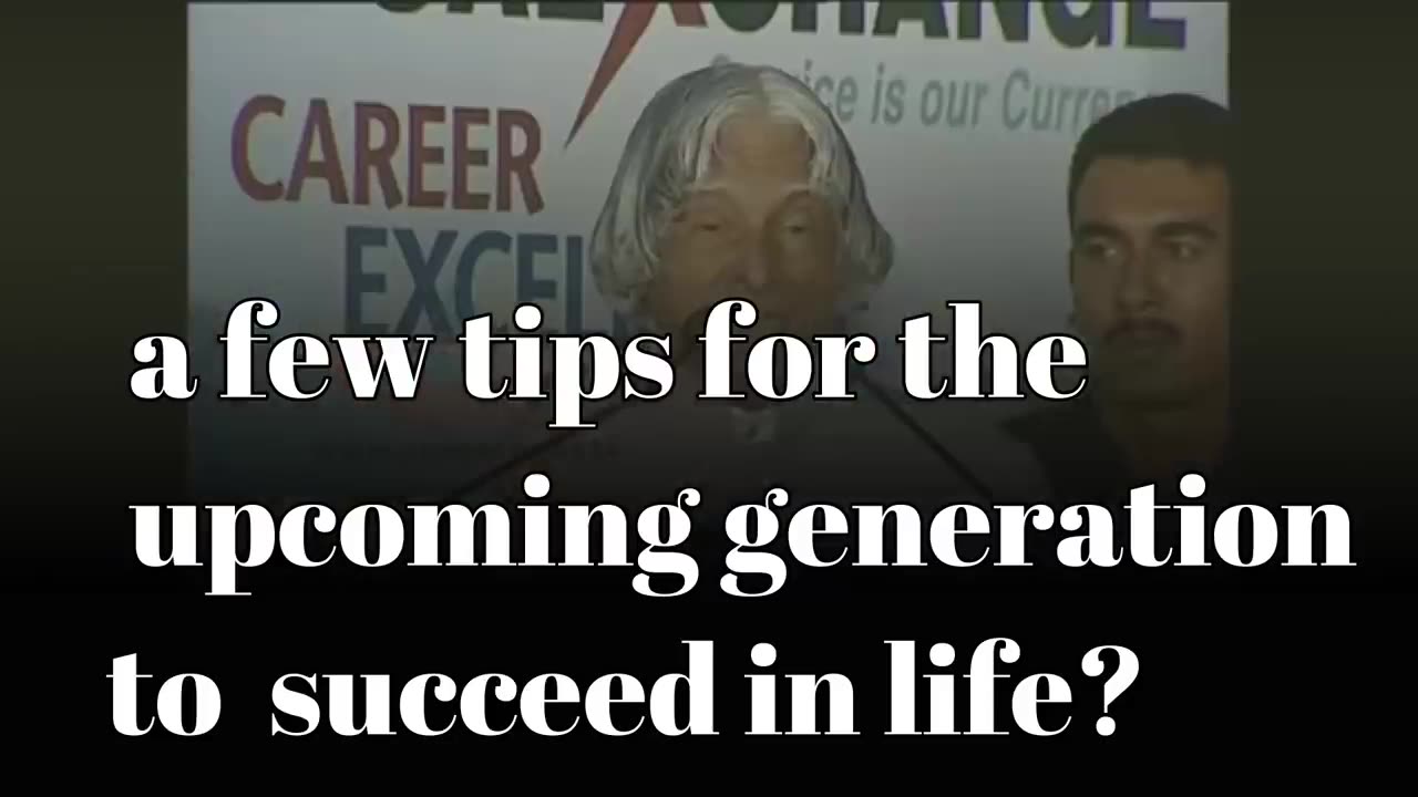 A.P.J Abthul Kalam speech