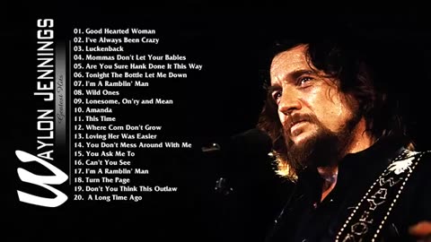 Waylon Jennings Greatest Hits Full Album 💔