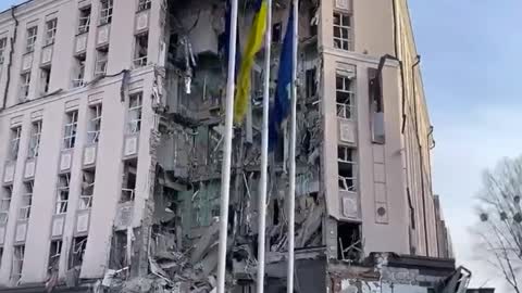 Kyiv hotel damaged amid missile strikes