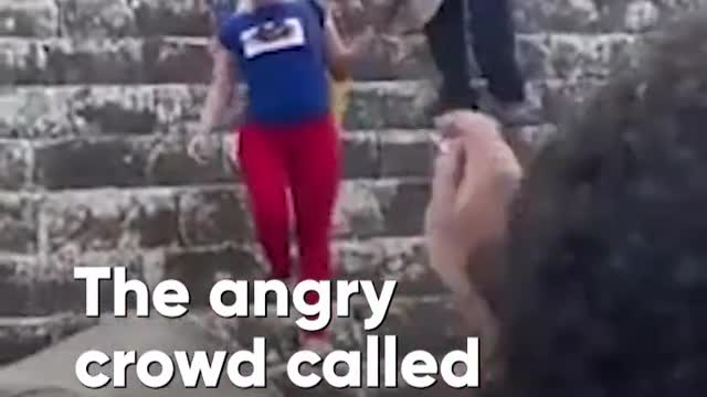 Watch: Woman Attacked By Angry Mob In Mexico