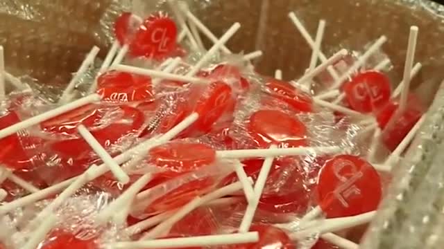 Watch how lollipops are made