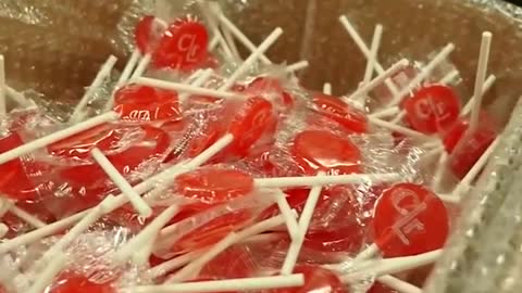 Watch how lollipops are made