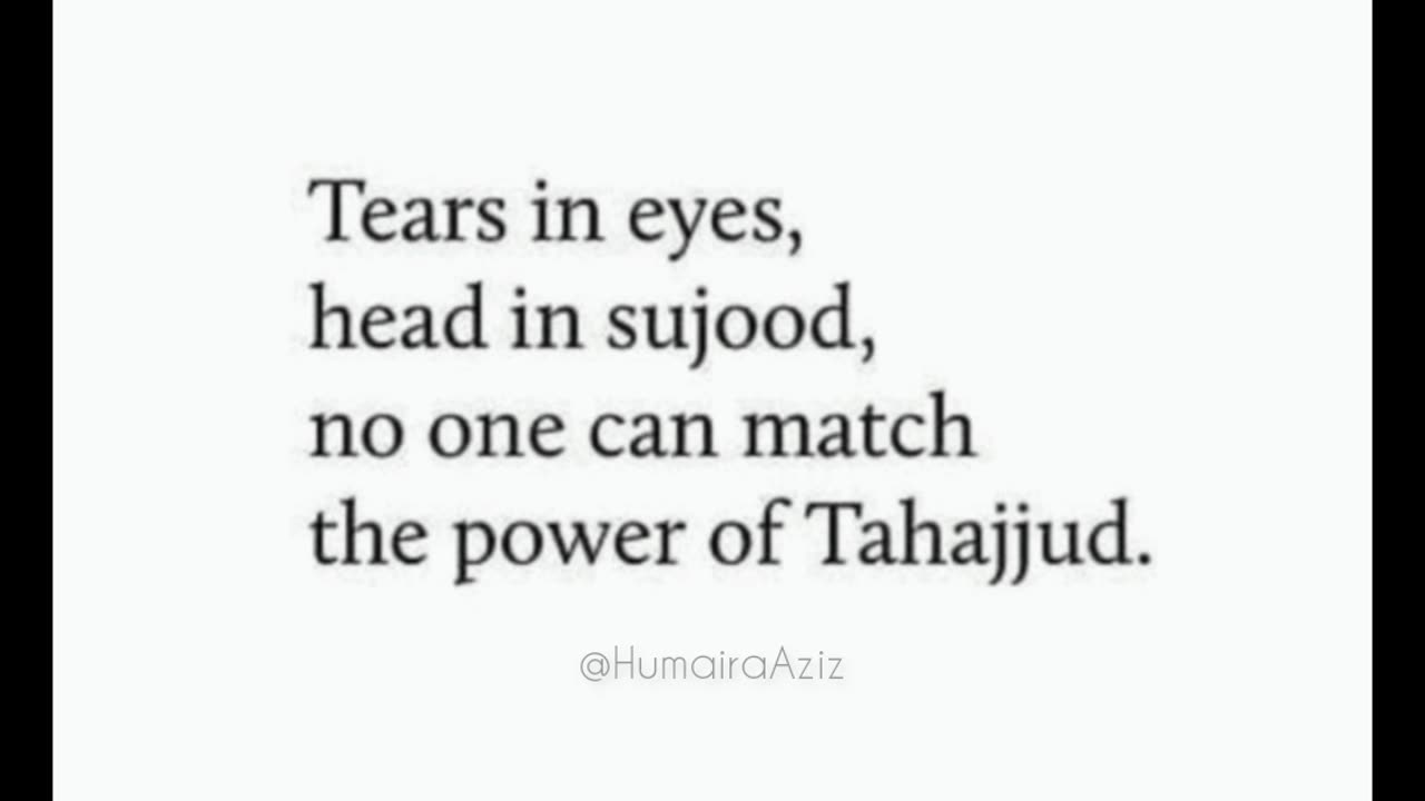 Tahajjud😇❤