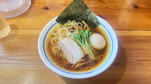 中華蕎麦みず川／味玉ラーメン(並)硬め#ラーメン #倉敷市 #玉島