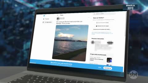 Formação de nuvens surpreende moradores no Distrito Federal | SBT Brasil (19/01/22)